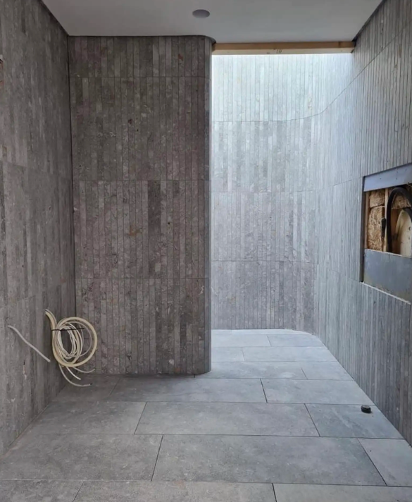 Curved Stone Hall